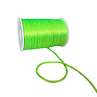 Шнур атласний корсетний (сатиновий, шовковий) 2 мм салатовий