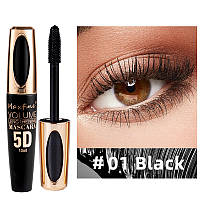 Тушь для ресниц MAXFINE 5D MASCARA VOLUME LENGTHENING 01 черная с эффектом 5D 10мл