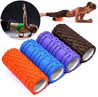 Роллер для пилатеса и массажа спины 30х10 см массажеры Yoga roller Ролл для шеи Валик для йоги и мфр