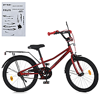 Велосипед двухколесный детский Profi (колёса 20", багажник, сборка 75%) MB 20011-1 Красный