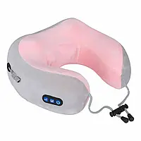 Массажная подушка для шеи с памятью U-Shaped Upgrade Vibration Pillow / Подушка для путешествий