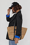Жіночий піджак із кольоровою підкладкою — чорний колір, L (є розміри), фото 8