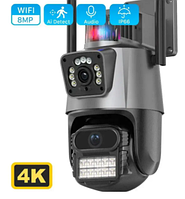 Качественная внутренние поворотная Ip камера наружного видеонаблюдения 8Мп 4K, удаленный просмотр P10Q TOP