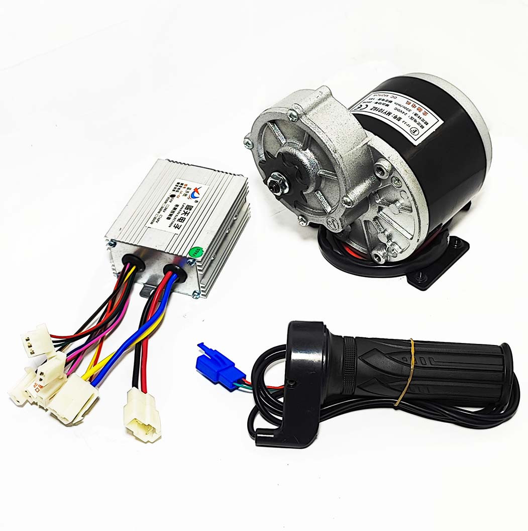 Електронабір для велосипеда самоката 24 вольта 350 ватів редукторний, фото 1