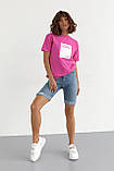 Жіночі джинсові шорти з підкатом — джинс-колір, 34р (є розміри), фото 3