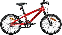 Велосипед 16" Leon GO Vbr красный с черным 6.8 кг