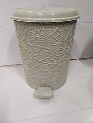 Ведро мусорное с педалью  " Ажур " 10 л  №325  /18233