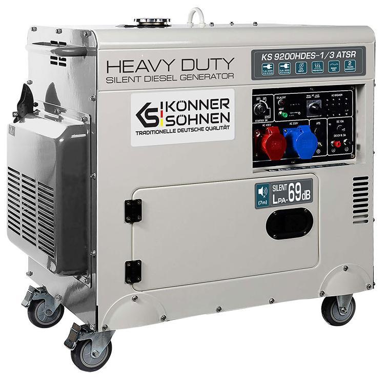 Дизельний генератор Konner&Sohnen KS 9200HDES-1/3 ATSR (EURO V)