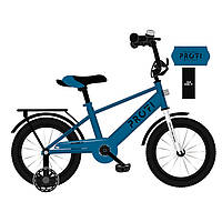 Детский велосипед для мальчика PROFI 20 дюймов MB 20022-1 BRAVE звоночек, фонарик, подножка, синий