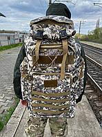 Тактический военный рюкзак 80л, армейский рюкзак пиксель, прочный рюкзак, тактический рюкзак для военных