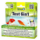 Тести для аналізу води в ставку Tetra Pond Test 6 in1, 25 тест-смужок