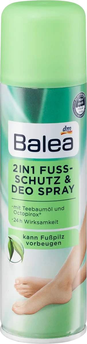 Дезодорант для захисту та догляду за ногами Balea 2in1 Fußschutz & Deo Spray, 200 мл