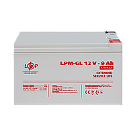 Акумулятор гелевий LPM-GL 12V - 9 Ah d