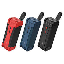 Портативна Bluetooth колонка Hoco HC6 бездротова акумуляторна FM радіо USB Чорний, фото 3