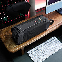 Портативна Bluetooth колонка Hoco HC6 бездротова акумуляторна FM радіо USB Чорний, фото 6