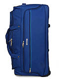 Сумка на колесах велика L синя 75х34х36см/88л/2.7кг/Madisson 214-72, фото 4