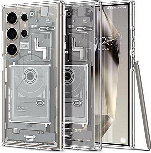 Чохол Spigen Ultra Hybrid Zero One White для Samsung Galaxy S24 Ultra SM-S928 ACS07293