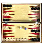 Шахова дошка для ігор 3 в 1 з натурального дерева розмір 32х32 см (M), шахи, шашки та нарди ручної роботи, фото 7