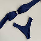 Женский купальник бандо Corsica & Fiji темно-синій, фото 2