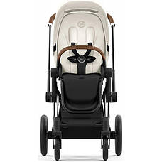 Cybex Priam 4.0 коляска 2 в 1 Off White шасі Chrome Brown, фото 6