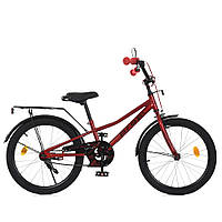 Дитячий велосипед для хлопчика PROFI 20 дюймів MB 20011-1 PRIME дзвіночок, ліхтар, підніжка, червоний