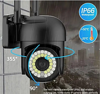 Ip-камера Yllot PTZ 1080p видеонаблюдения для улицы, уличная ip camera, видеокамера ночная для дачи TOP