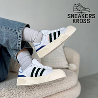 Жіночі кросівки Adidas Superstar Bonega 2B White Green Blue, Кросівки adidas Originals Superstar