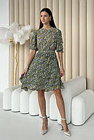 Женское платье из шифоновой ткани 44-50 размеры