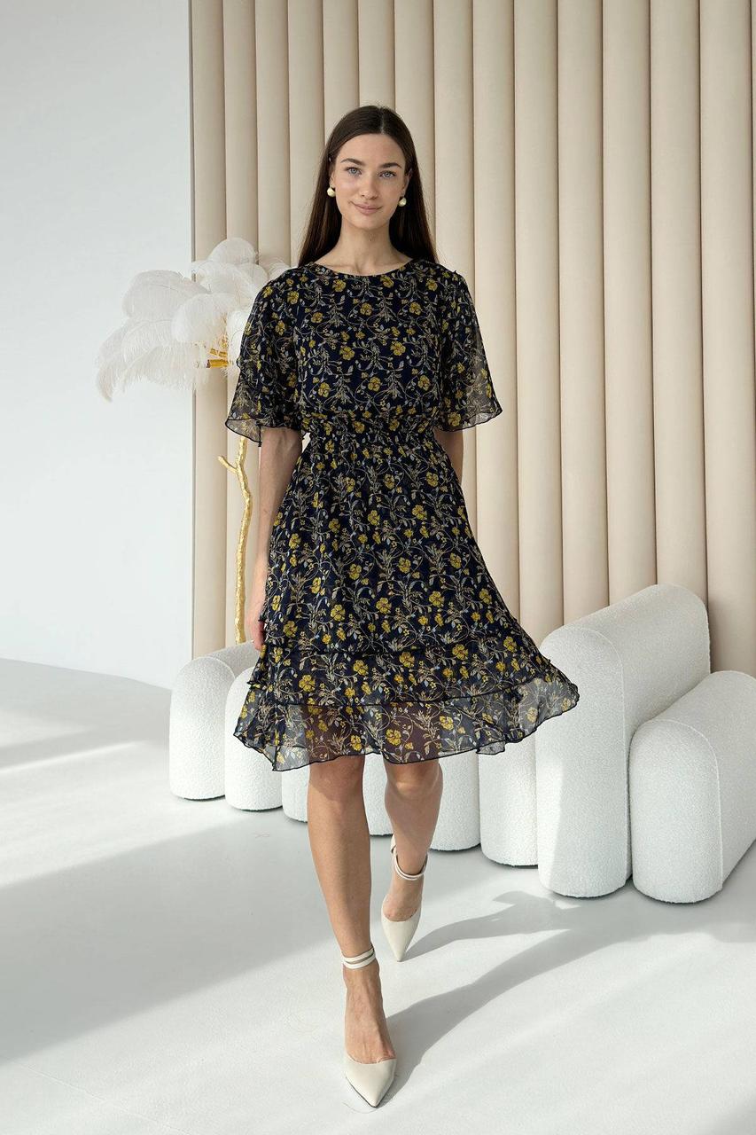 Жіноча сукня з шифонової тканини 44-50 розміри, фото 1