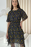 Жіноча сукня з шифонової тканини 44-50 розміри, фото 2