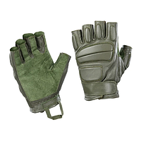 Перчатки тактические M-Tac Assault Tactical Mk.1 (S) Олива, кожаные беспалые перчатки SPARK