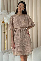 Женское платье из шифоновой ткани 44-50 размеры