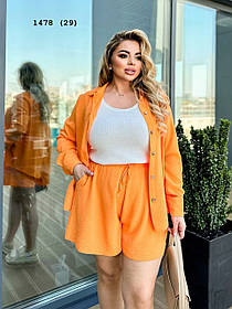 Костюм трійка жіночий батальний 1478 (29)