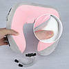 Подушка масажер для шиї U-Shaped Upgrade Vibration Pillow, від USB / Акумуляторний масажер з пам'яттю, фото 3