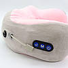 Подушка масажер для шиї U-Shaped Upgrade Vibration Pillow, від USB / Акумуляторний масажер з пам'яттю, фото 6