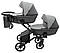 Коляска 2 в 1 для двійні Bair Kiwi DUO ECO BKD-21/15 сірий / графіт, фото 4