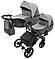 Коляска 2 в 1 для двійні Bair Kiwi DUO ECO BKD-21/15 сірий / графіт, фото 3