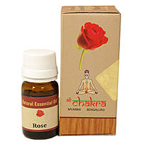Эфирное масло "Дамасская Роза" (Natural Essential Oil Rose, Chakra), 10 мл - сильная цветочная сладкая нота
