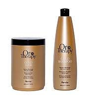 Набор для ухода за волосами Fanola Oro Therapy Illuminating шампунь 1000мл., маска 1000мл.