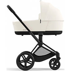 Cybex Priam 4.0 коляска 2 в 1 Off White шасі Matt Black, фото 4