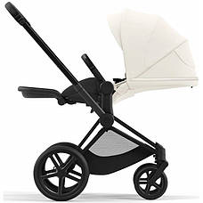 Cybex Priam 4.0 коляска 3 в 1 Off White шасі Matt Black, фото 6