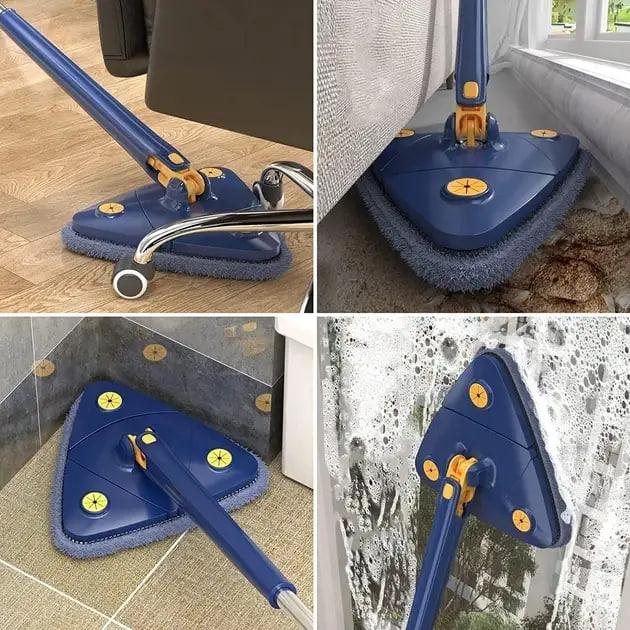 Лентяйка Multi function Mop Треугольная швабра с отжимом 360 градусов Швабра лентяйка 360 с телескопической - фото 7 - id-p2194957436