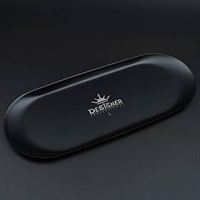 Лоток металевий плоский (розмір - 30х12,4см.) Дизайнер для зберігання інструментів та декору - L Black