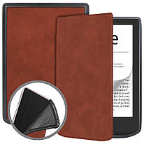 Чохол для Pocketbook 634 Verse Pro / Pocketbook 629 Verse Galeo TPU Folio Brown