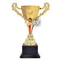 Кубок Star средний золото+красный, высота 43см DV364 (28 см, 33 см, 38 см, 43 см)