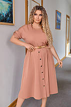 Плаття з вільною спідницею та коротким рукавом із костюма норма та батал, фото 5