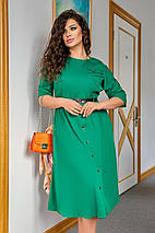 Плаття з вільною спідницею та коротким рукавом із костюма норма та батал, фото 3