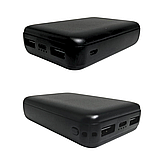 Повербанк Power Bank MMCtech 12000 mAh Зовнішній акумулятор з дисплеєм Чорний, фото 3