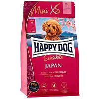 Happy Dog Mini XS Japan Японія сухий корм для маленьких порід собак — куркіца з фореллю та водоростями 300 г