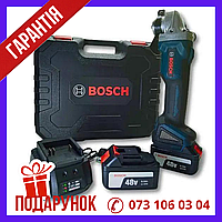 Аккумуляторная бесщеточная болгарка Bosch GWX-48 PRO с регулятором оборотов 48V 6Ah